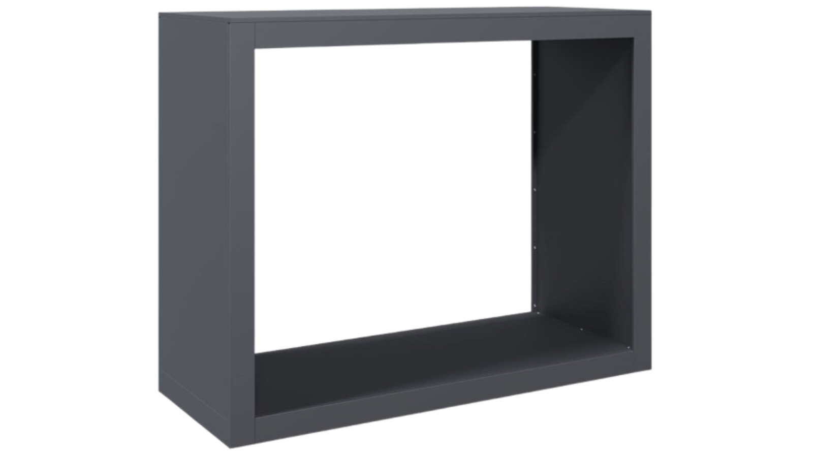 vidaXL Steel Anthracite Firewood Rack - 100 x 40 x 80cm