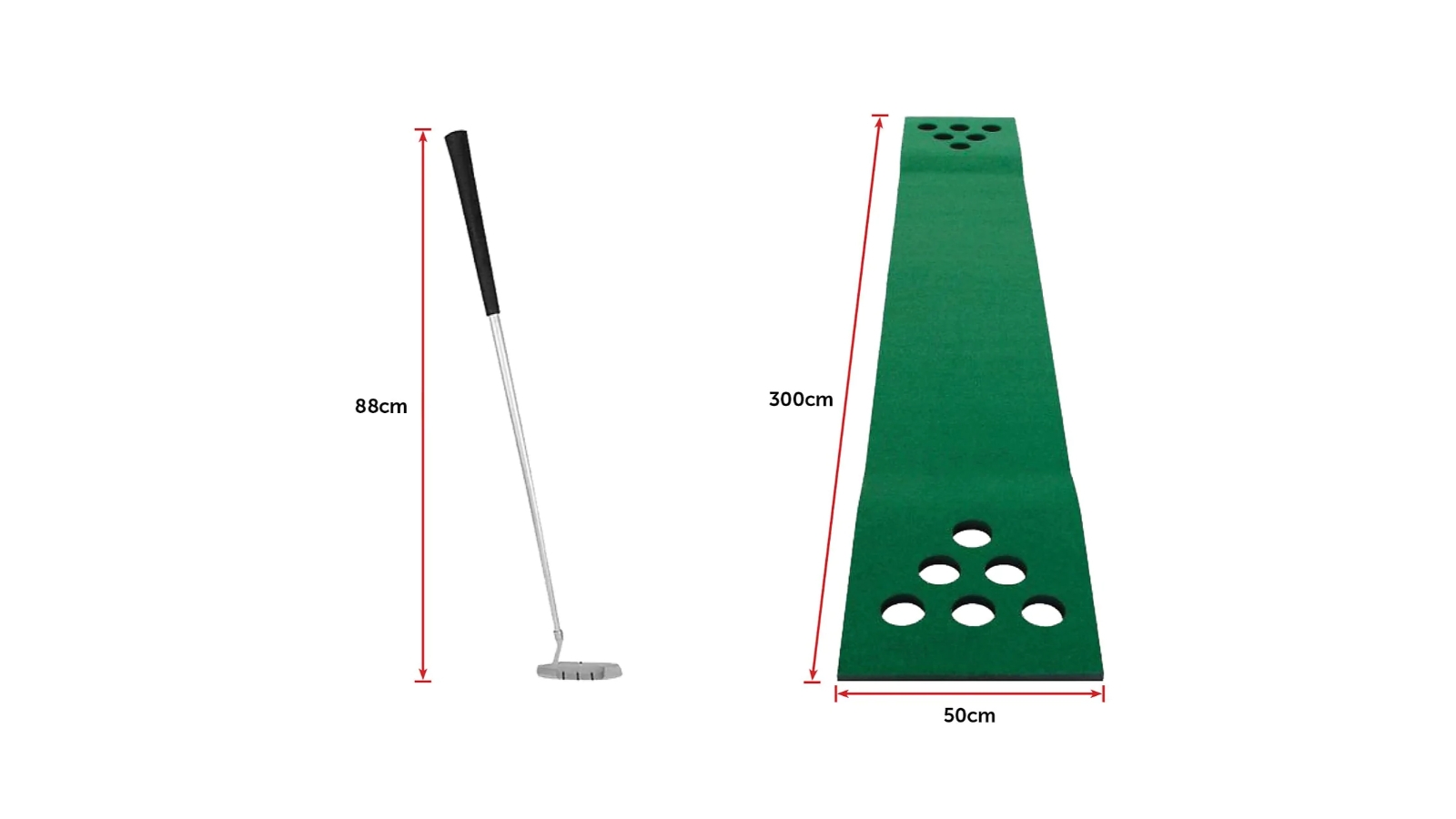 Serrano Golf Beer Pong Game Toy Set with 2 Putter Harvey Norman