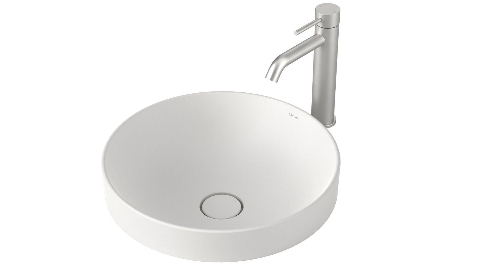 Caroma Liano II 400mm Round Inset Basin - Matte White