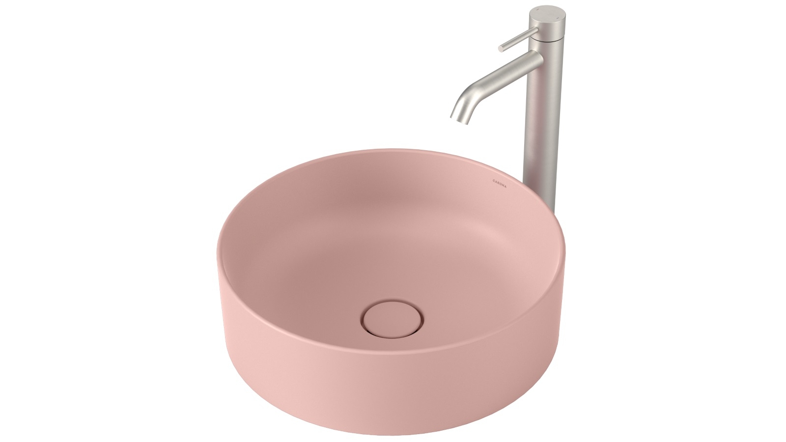 Caroma Liano II 400mm Round Above Counter Basin - Matte Pink
