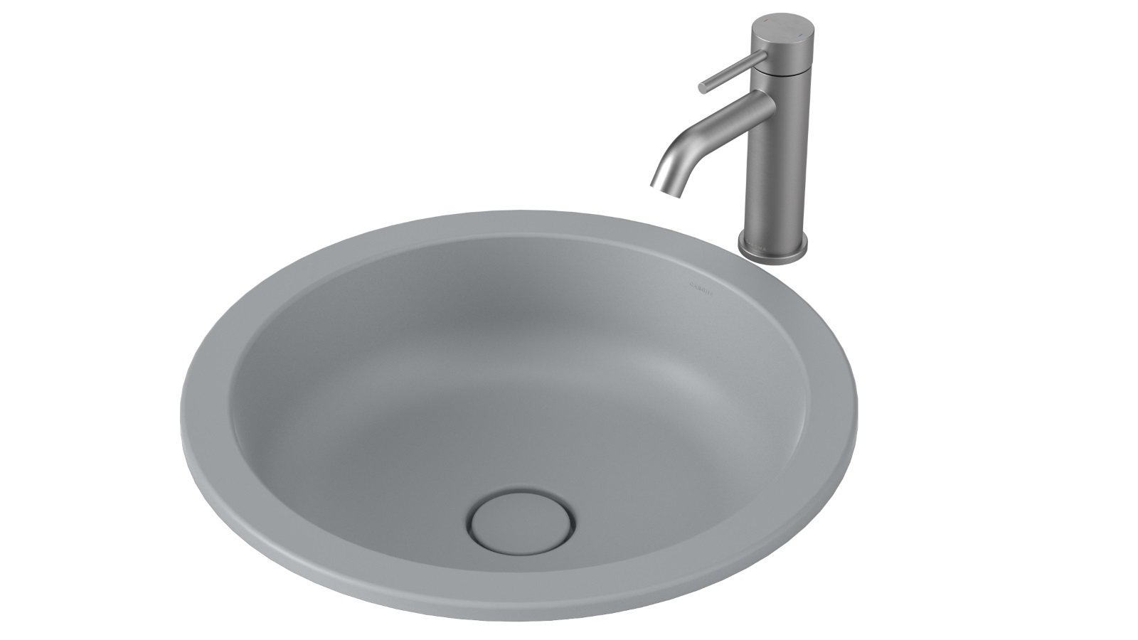 Caroma Liano II 440mm Round Under/Over Counter Basin - Matte Grey