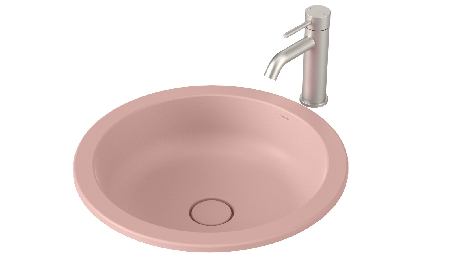 Caroma Liano II 440mm Round Under/Over Counter Basin - Matte Pink