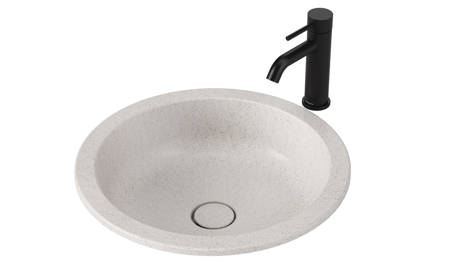Caroma Liano II 440mm Round Under/Over Counter Basin - Matte Speckled