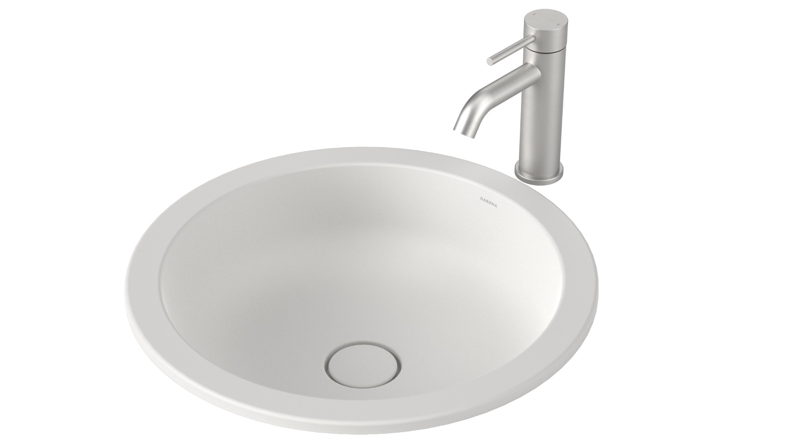 Caroma Liano II 440mm Round Under/Over Counter Basin - Matte White
