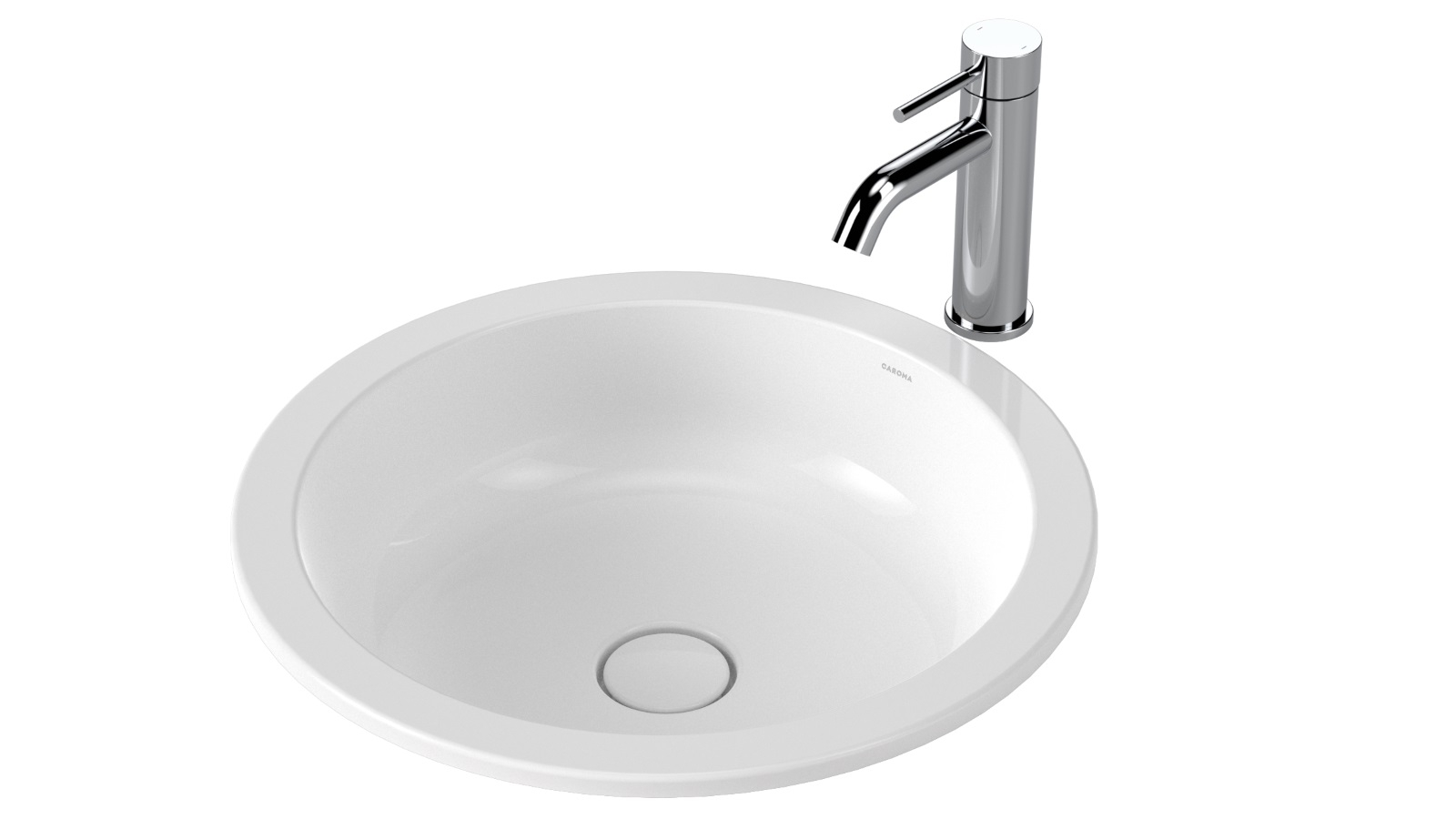 Caroma Liano II 440mm Round Under/Over Counter Basin - White