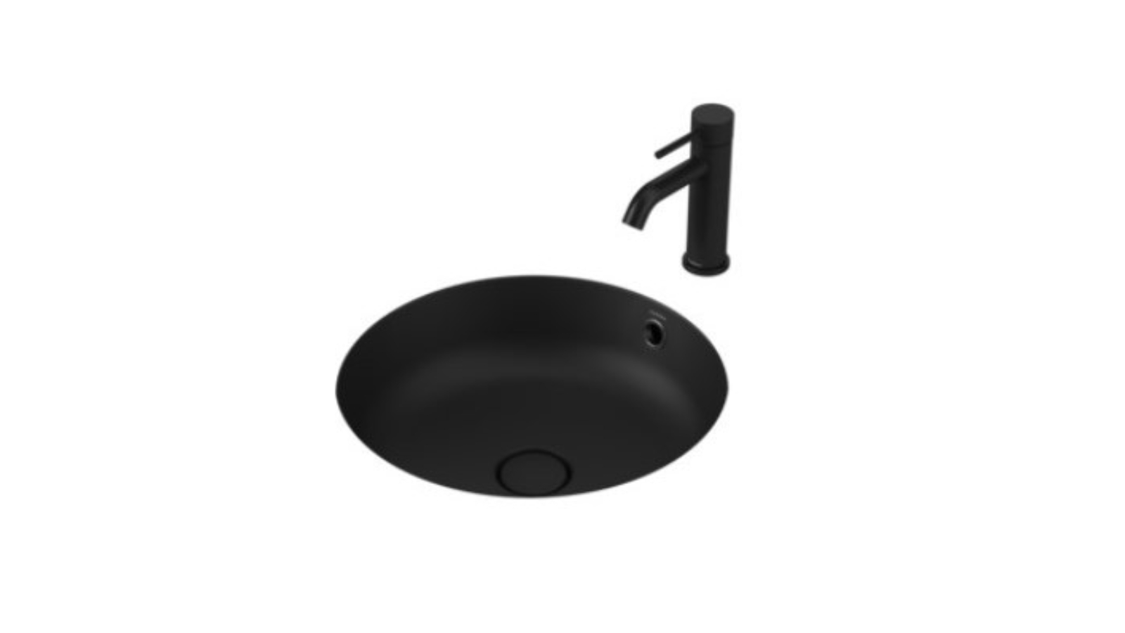 Caroma Liano II 440mm Round Above Counter Basin - Matte Black 