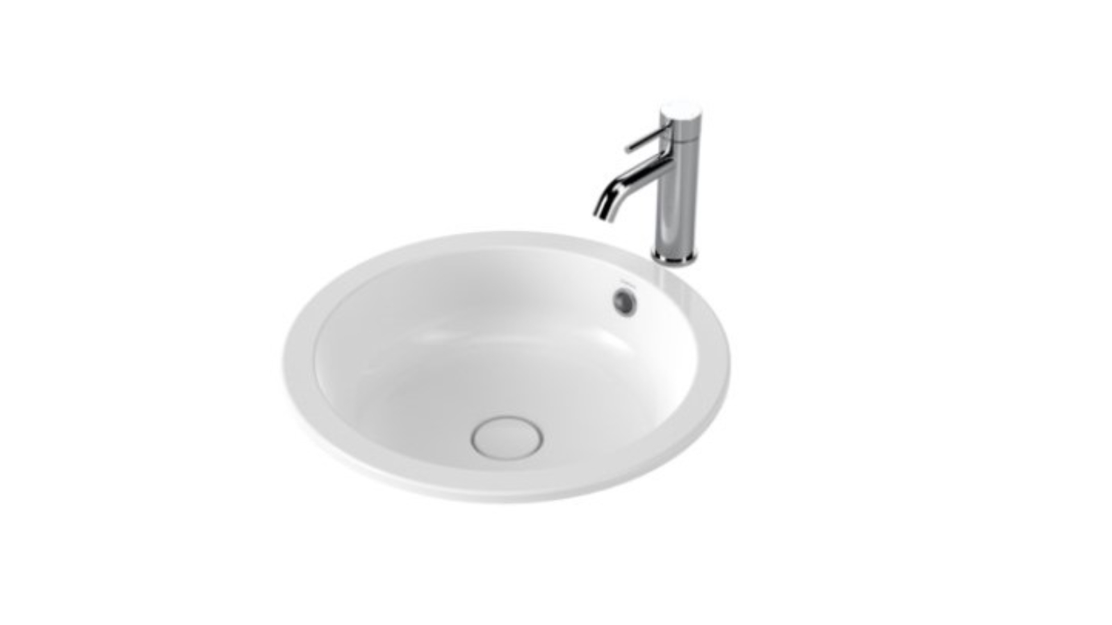 Caroma Liano II 440mm Round Above Counter Basin - Gloss White 