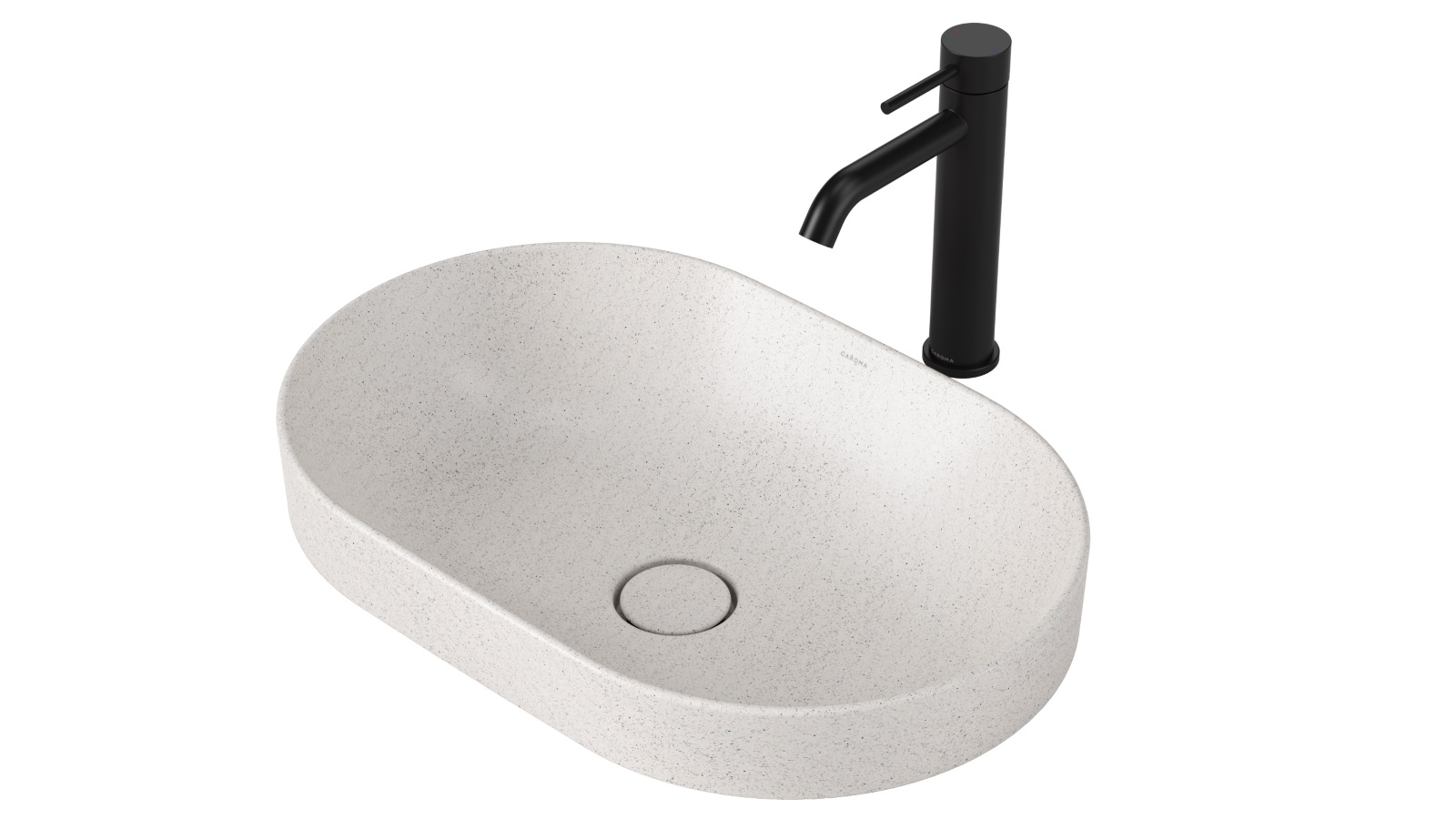 Caroma Liano II 530mm Pill Inset Basin – Matte Speckled