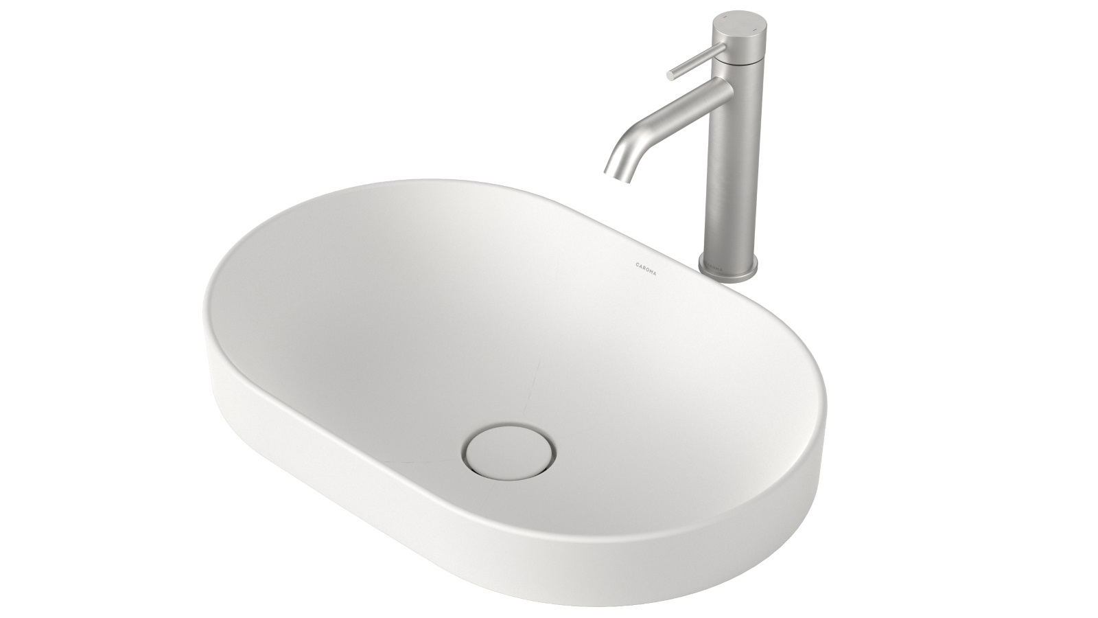 Caroma Liano II 530mm Pill Inset Basin – Matte White