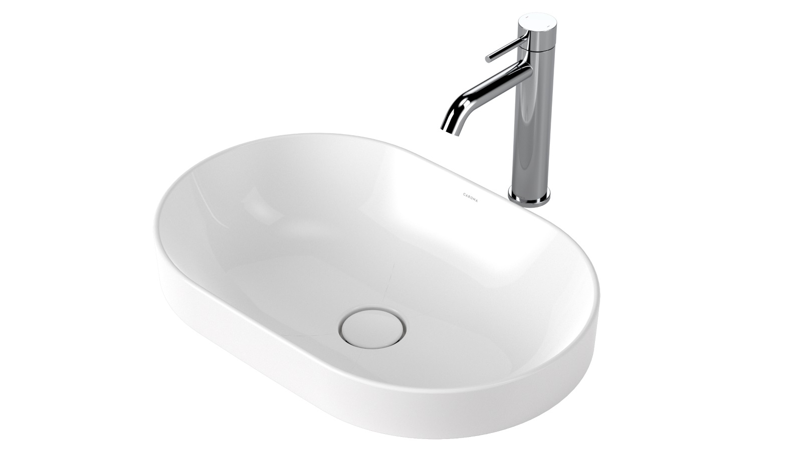 Caroma Liano II 530mm Pill Inset Basin – White