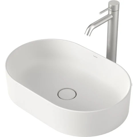 Caroma Liano II 530mm Pill Above Counter Basin – Matte White