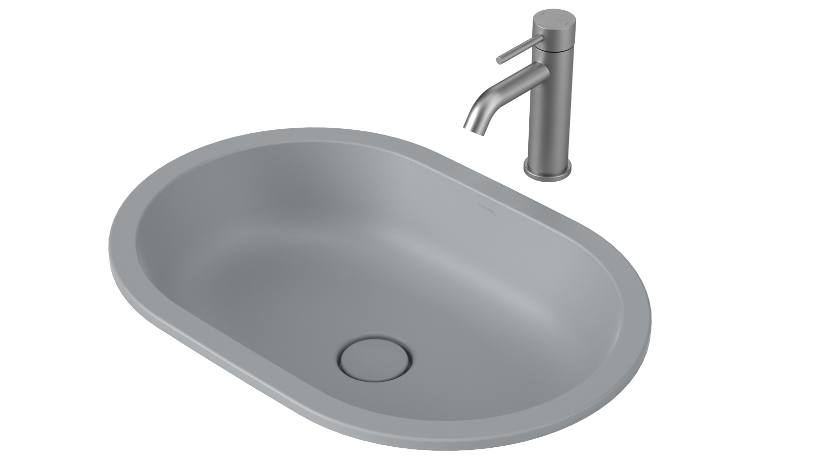 Caroma Liano II 580mm Pill Under/Over Counter Basin – Matte Grey