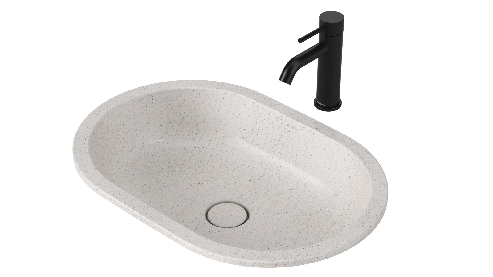 Caroma Liano II 580mm Pill Under/Over Counter Basin – Matte Speckled