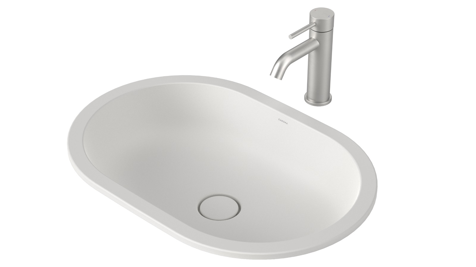 Caroma Liano II 580mm Pill Under/Over Counter Basin – Matte White