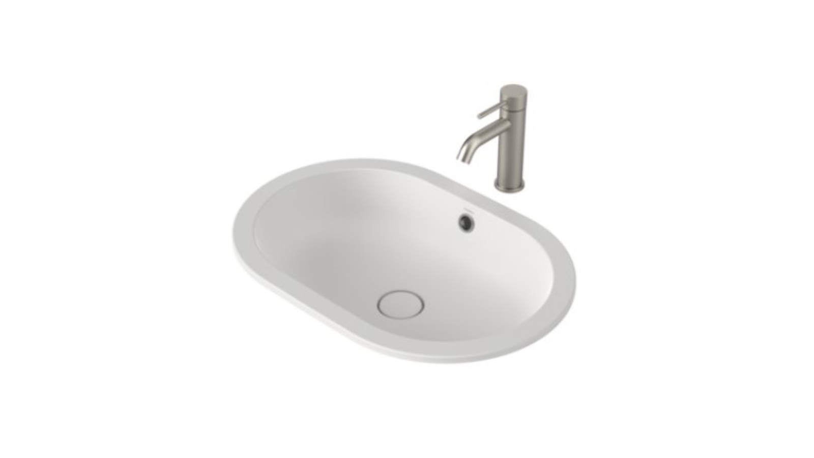 Caroma Liano II 580mm Pill Above Counter Basin - Matte White 