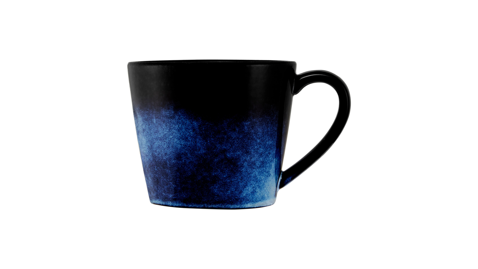 Maxwell and Williams 420ml Caviar Porcelain Durable Conical Mug - Midnight