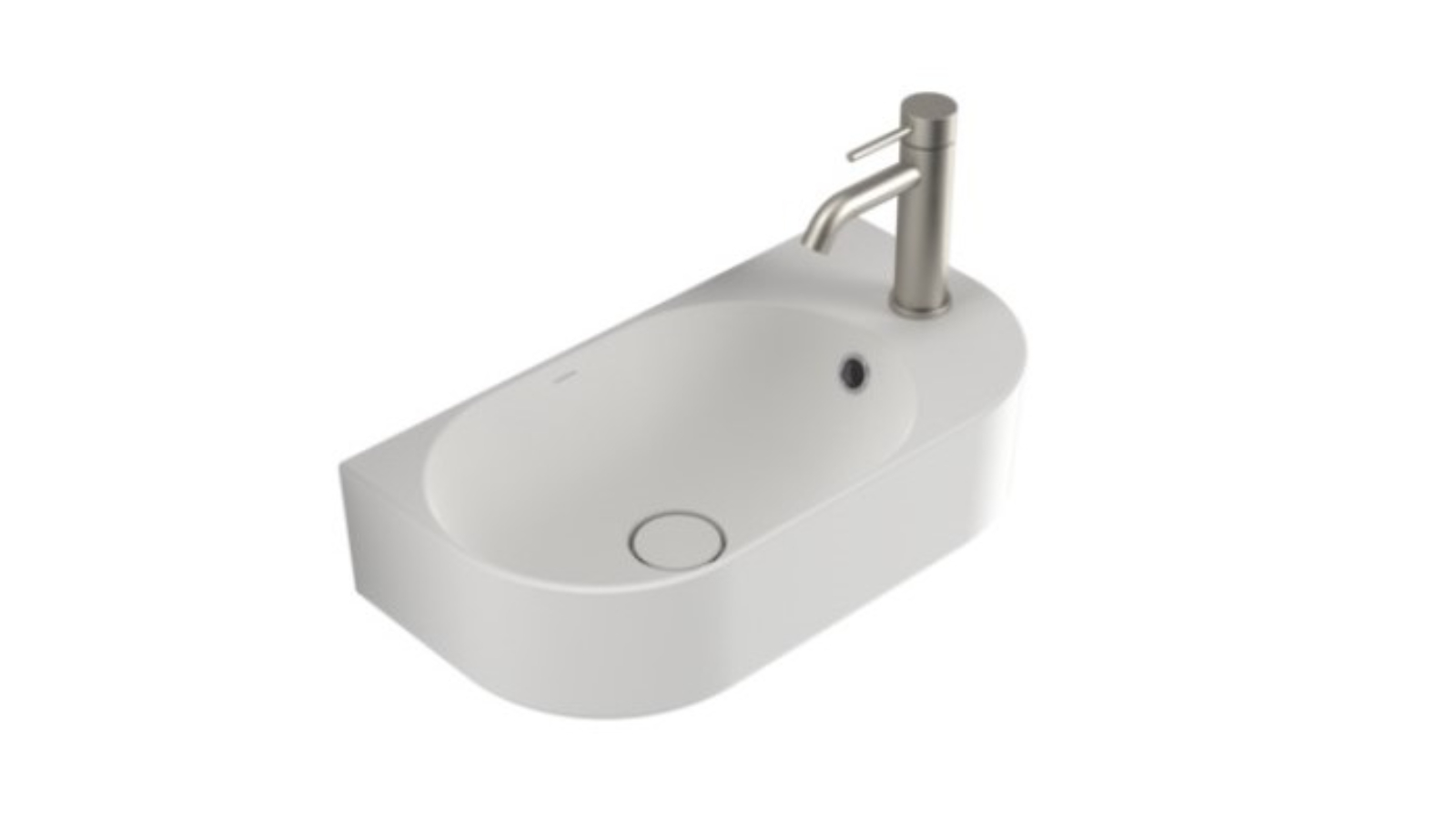 Caroma Liano II One Tap Hole Hand Wall Basin - Matte White 