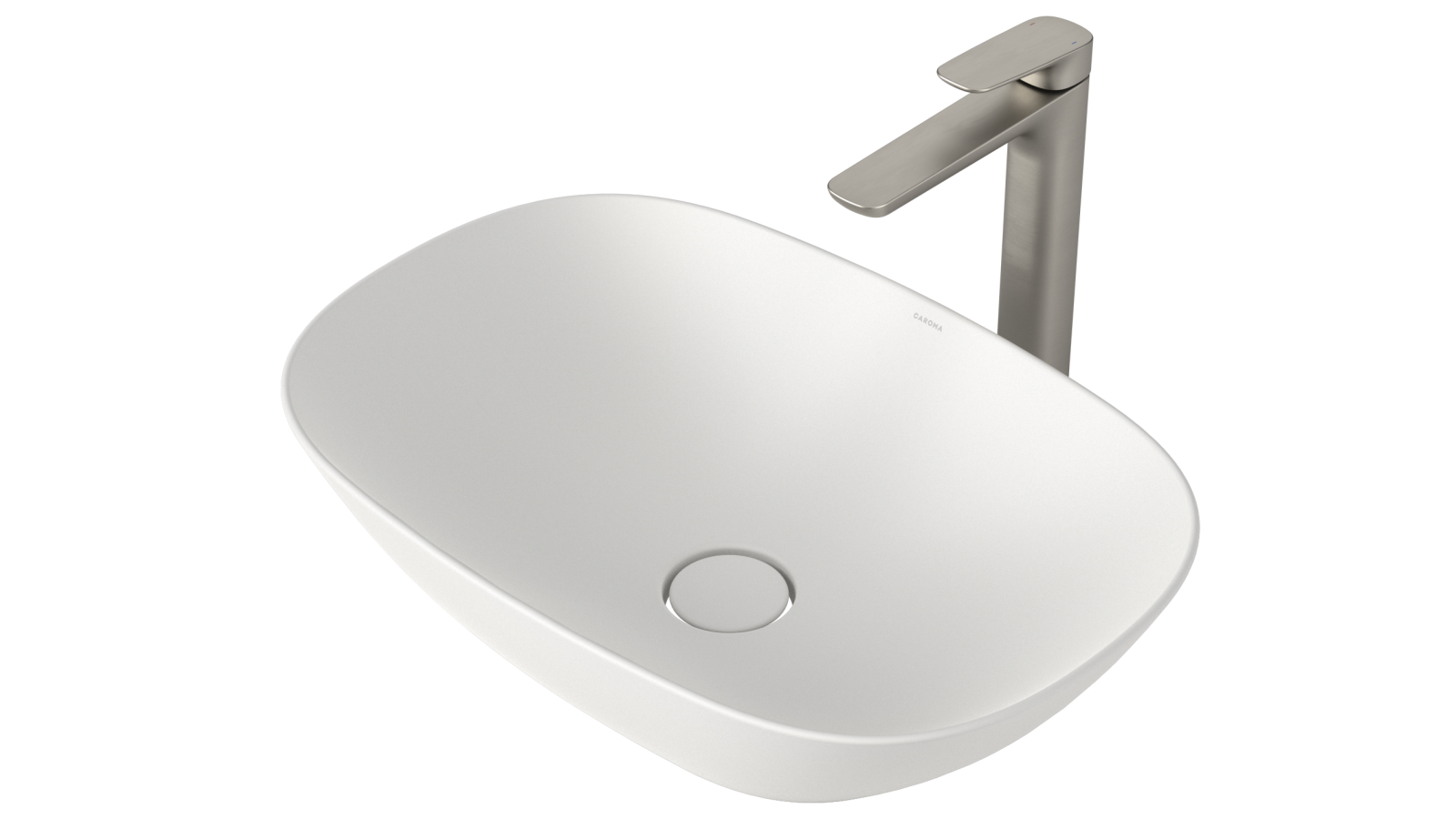 Caroma Contura II 530mm Above Counter Basin - Matte White