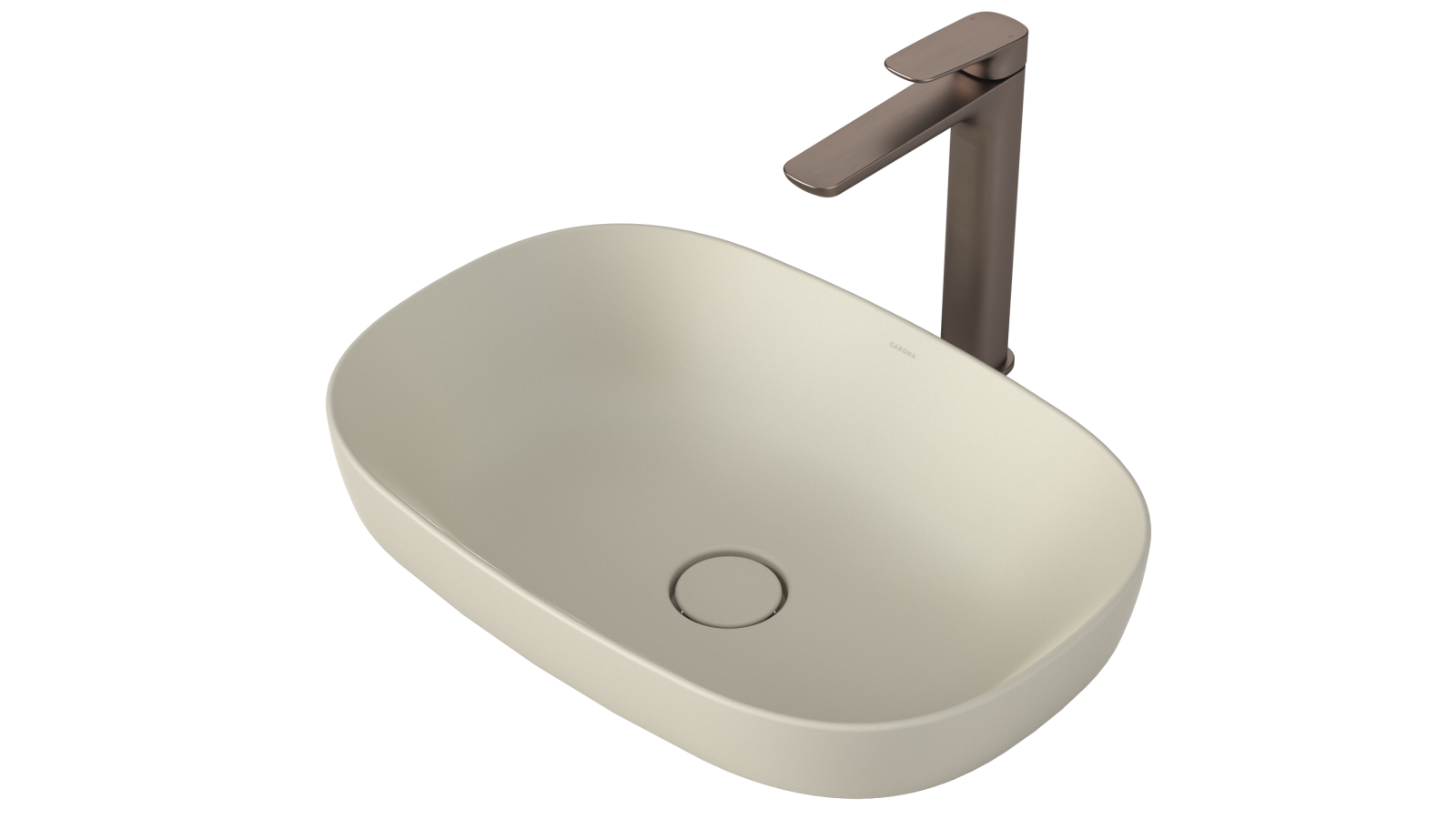 Caroma Contura II 530mm Inset Basin - Matte Clay