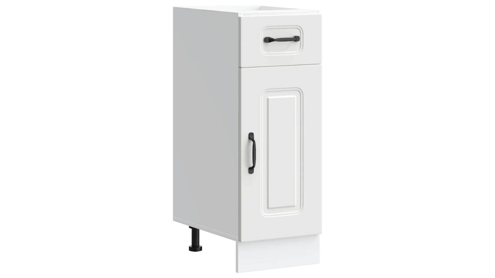 vidaXL White Kalmar Engineered Wood Kitchen Base Storage Cabinet