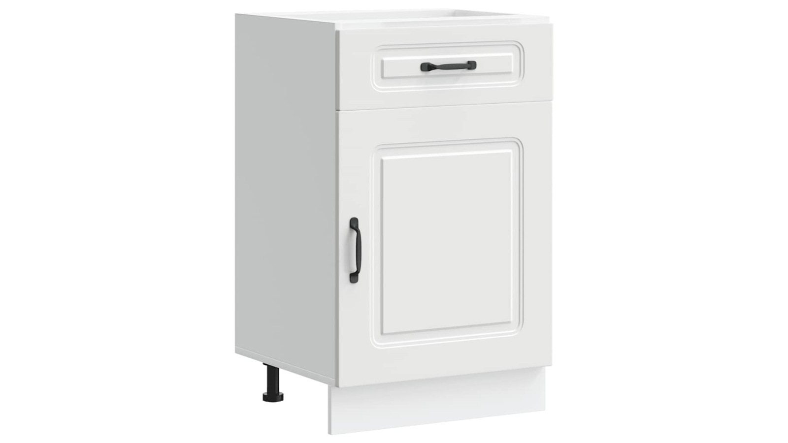 vidaXL White Kalmar Engineered Wood Kitchen Base Cabinet