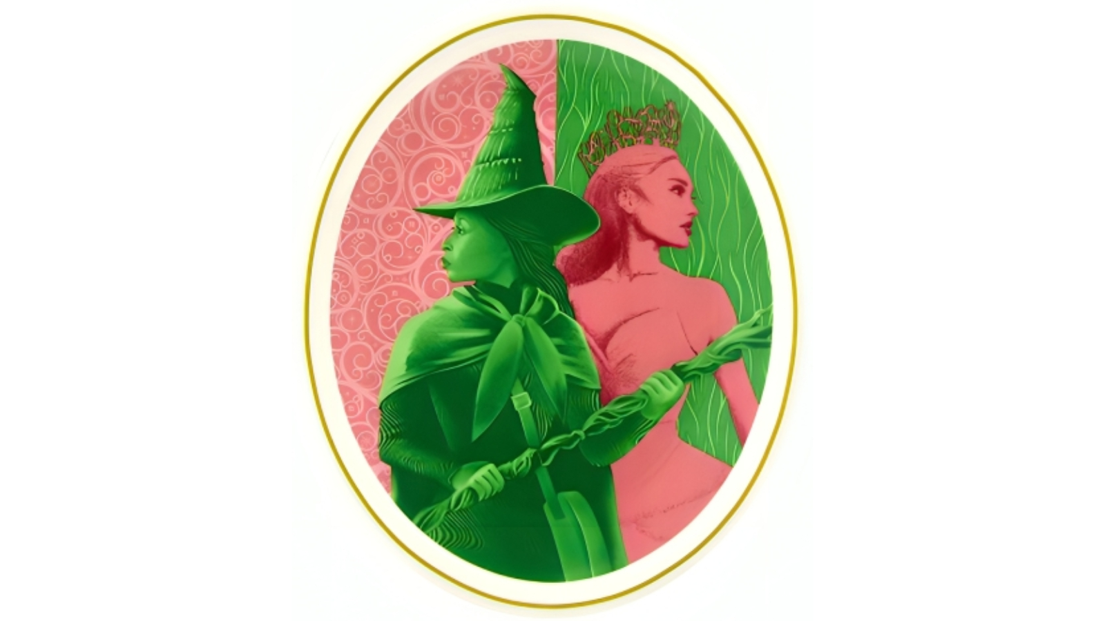 Maxwell and Williams Pink and Green Forever Wicked Magical Trinket Dish - 11.5cm
