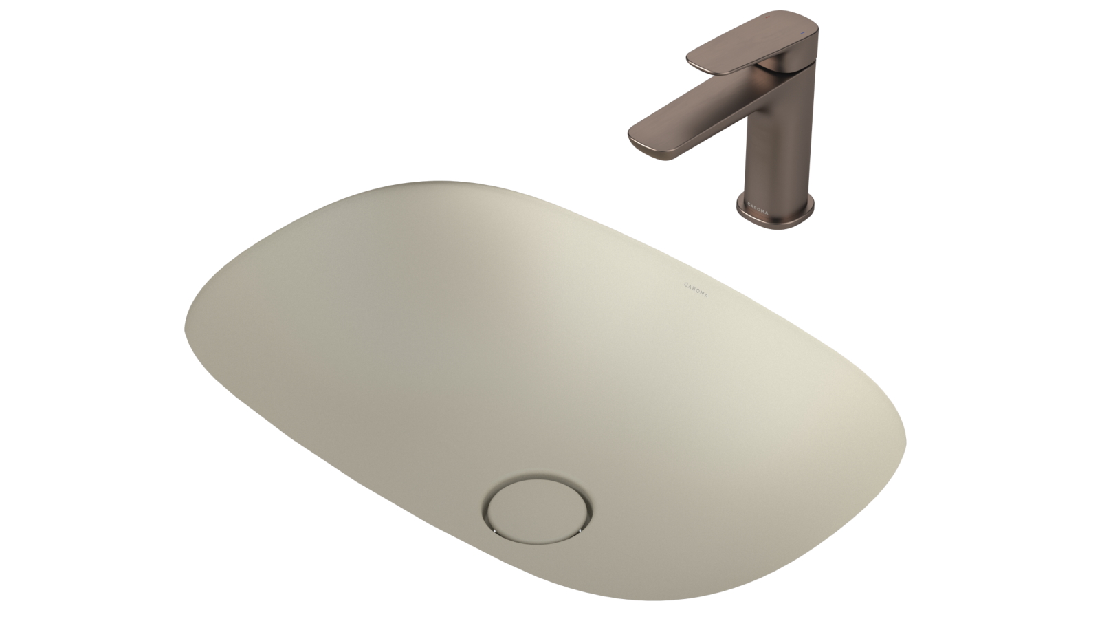 Caroma Contura II Under Counter Basin - Matte Clay