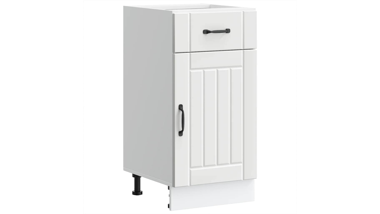 vidaXL Lucca White Engineered Wood Durable Kitchen Base Cabinet