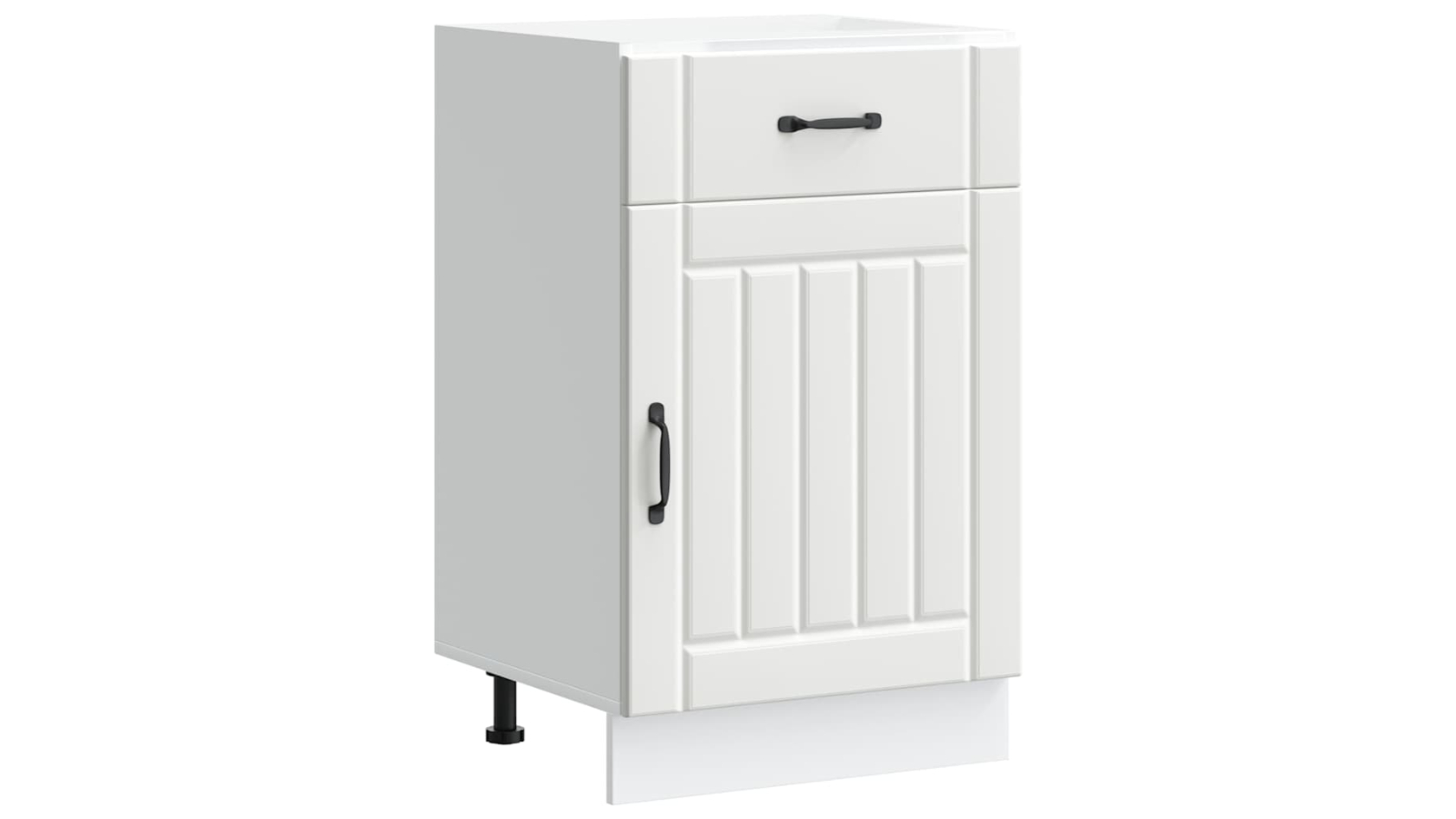 vidaXL Lucca White Engineered Wood Kitchen Base Cabinet