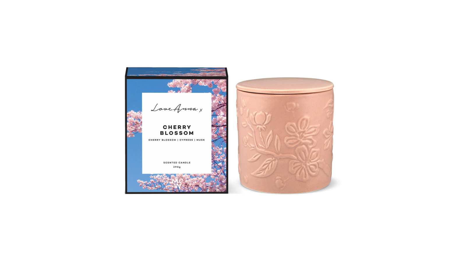 Love Anna X 290g Botanika Fragrance Premium Floral Candle - Cherry Blossom