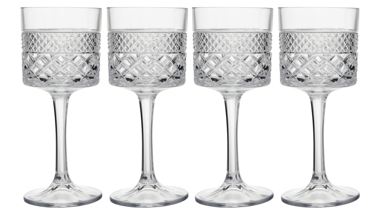 Maxwell and Williams Speakeasy Set of 4 350ml Wine Glasses Drinkware Set - Clear