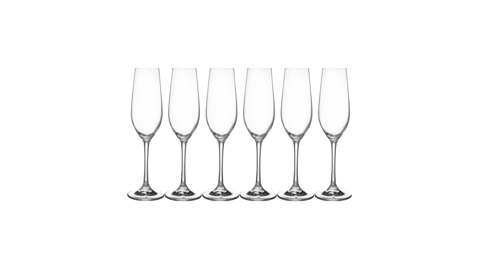 Maxwell and Williams Pack of 6 Manhattan Flute Glass - 230ml