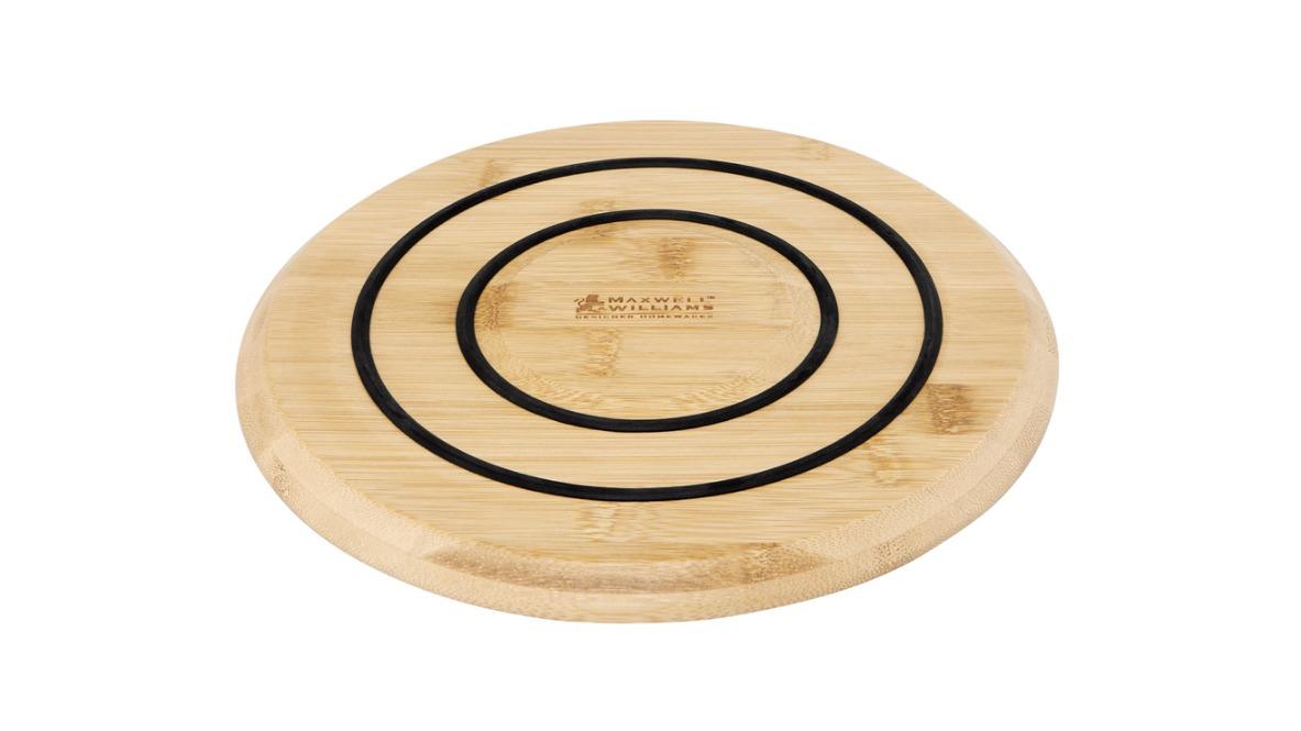 Maxwell and Williams Evergreen Bamboo Magnetic Heat Protection Trivet - 24cm