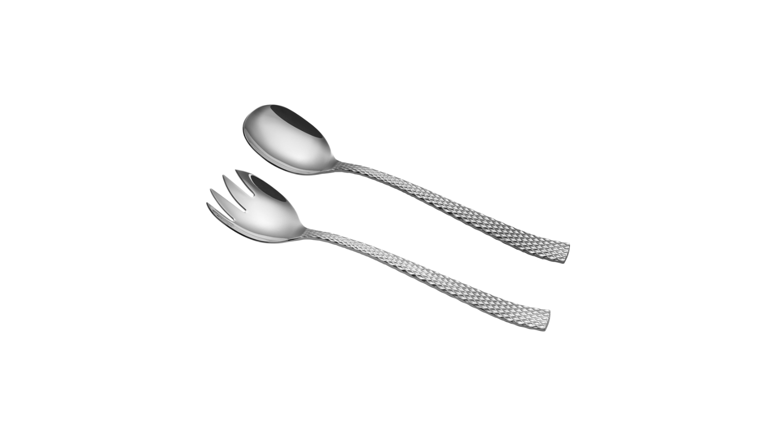Maxwell and Williams 2 Piece High Quality Stainless Steel Diamonds Salad Server Set