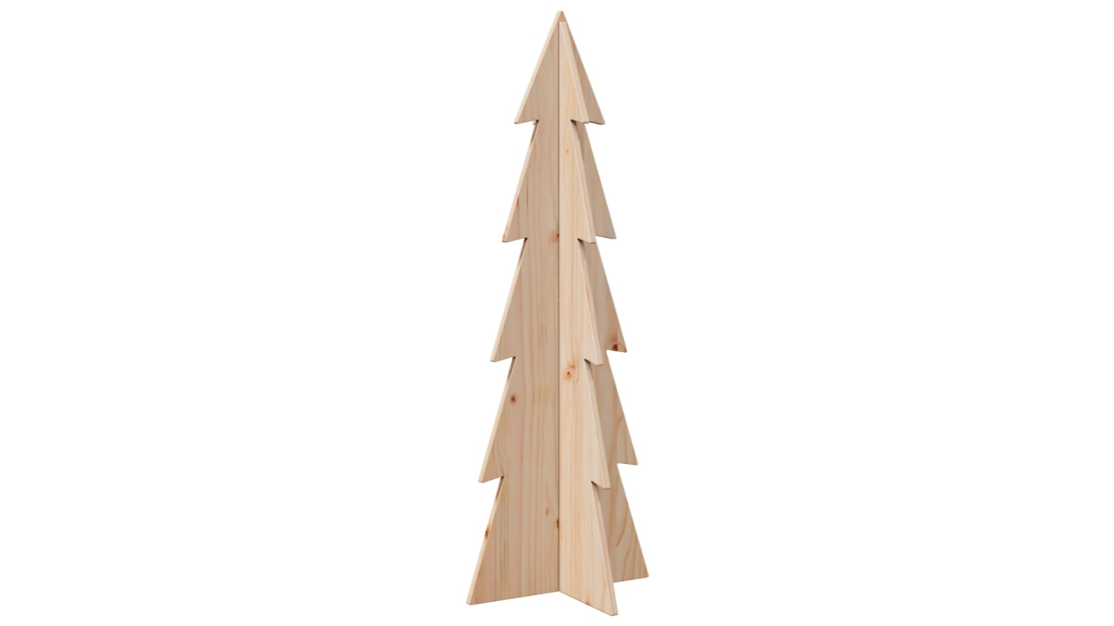 vidaXL Solid Pine Wood Christmas Tree for Decoration - 112cm