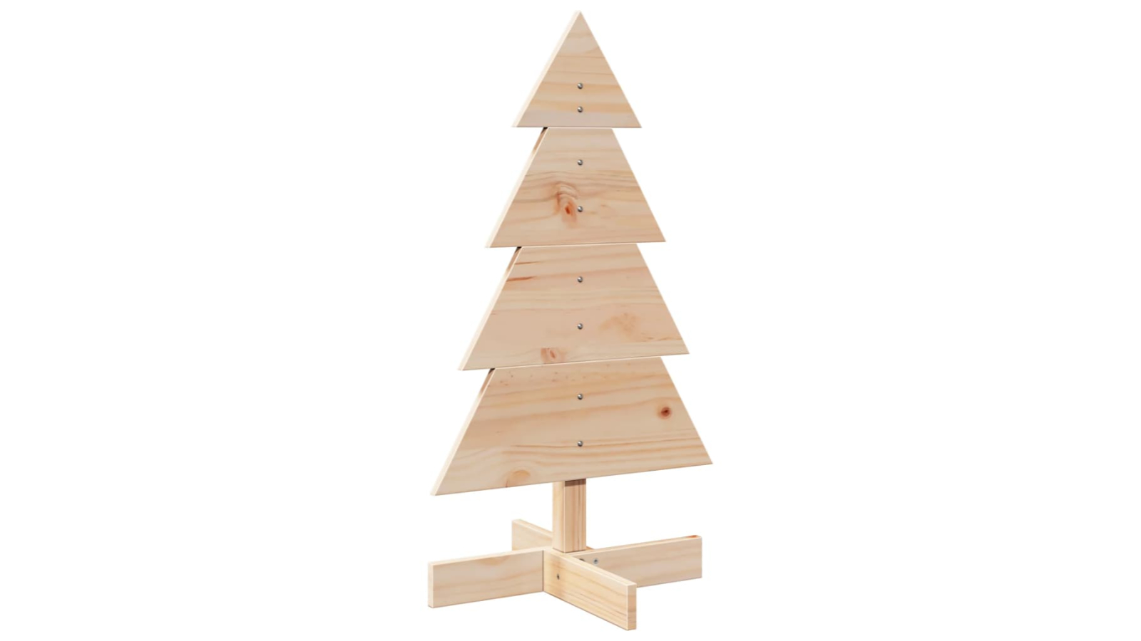 vidaXL Solid Pinewood Wooden Christmas Tree