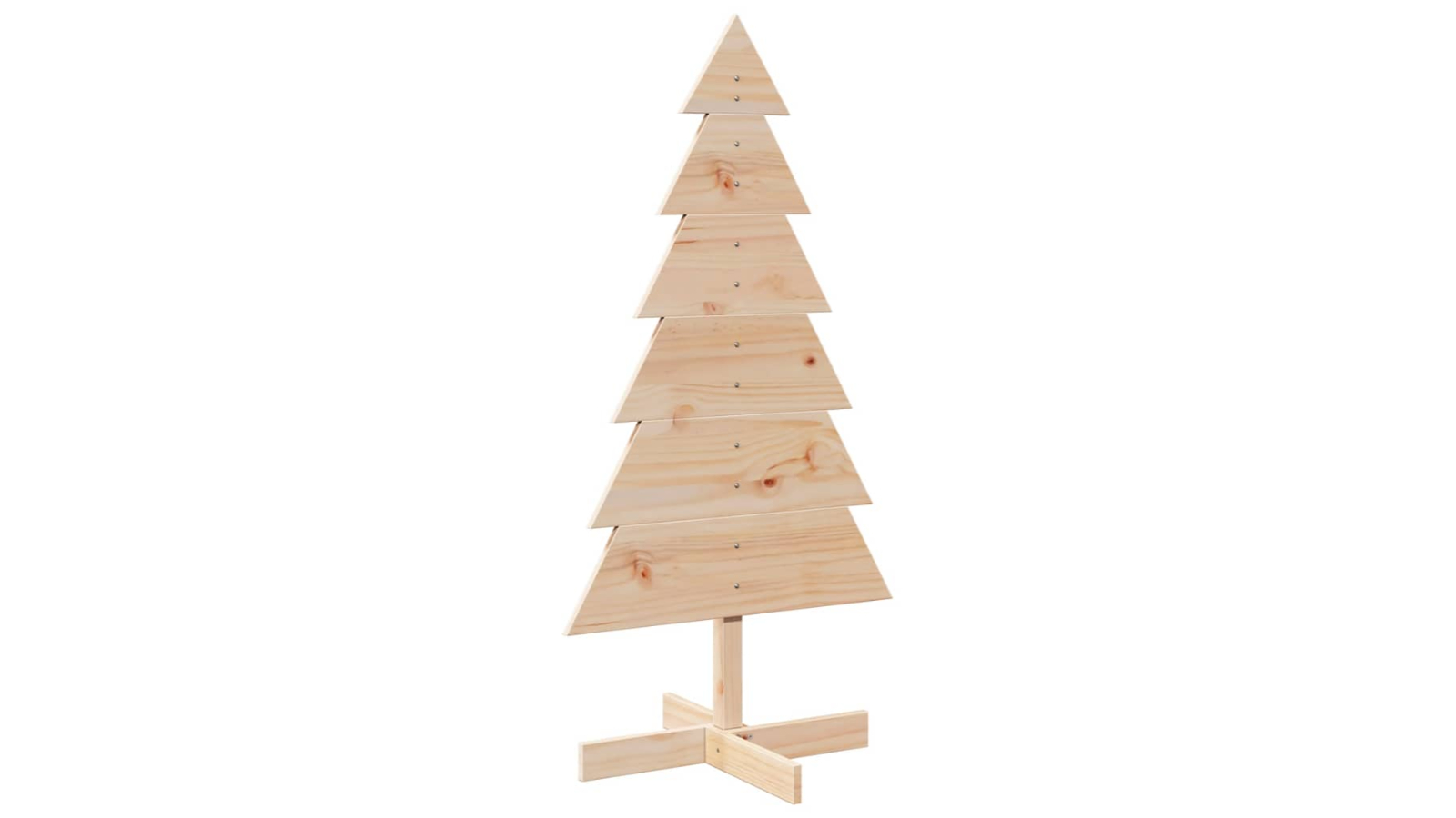 vidaXL Solid Pine Wood Christmas Tree for Decoration - 120cm