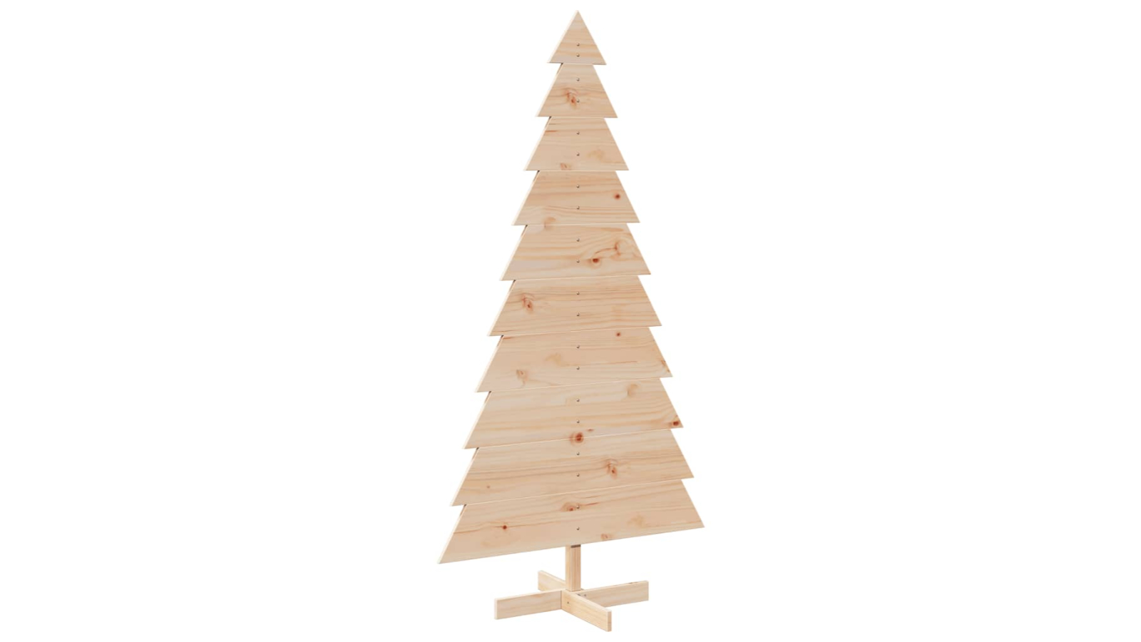 vidaXL Solid Pine Wood Christmas Tree for Decoration - 180cm