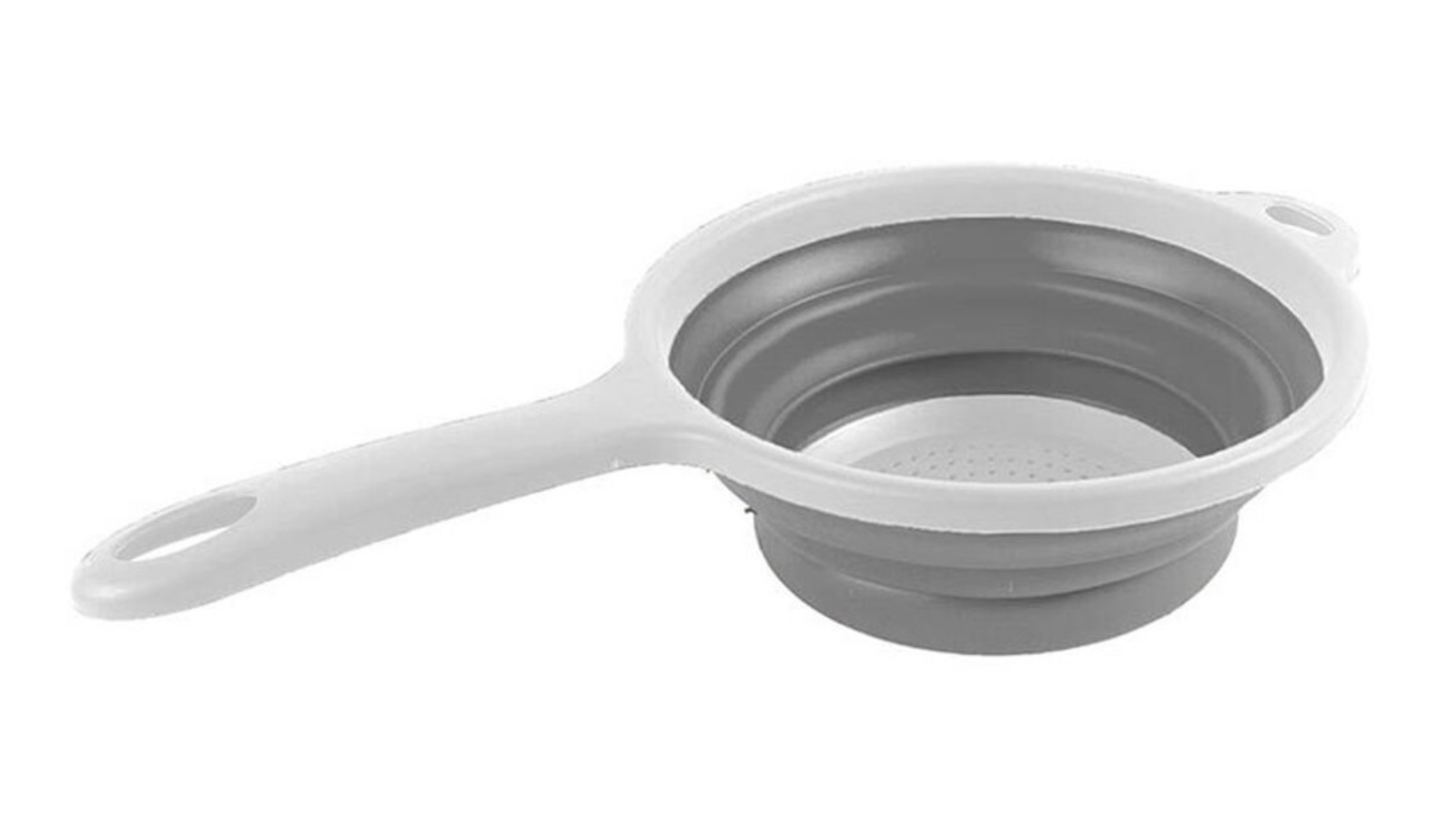 Kemasi 32 x 18cm Collapsible Colander - Grey/White