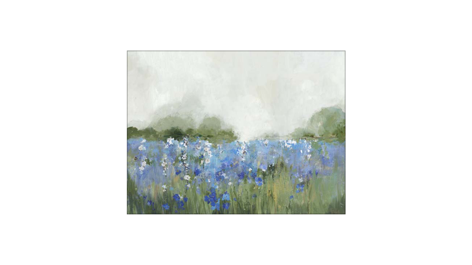 La Grolla Meadow Bluebells Field Unframed Canvas Wall Art