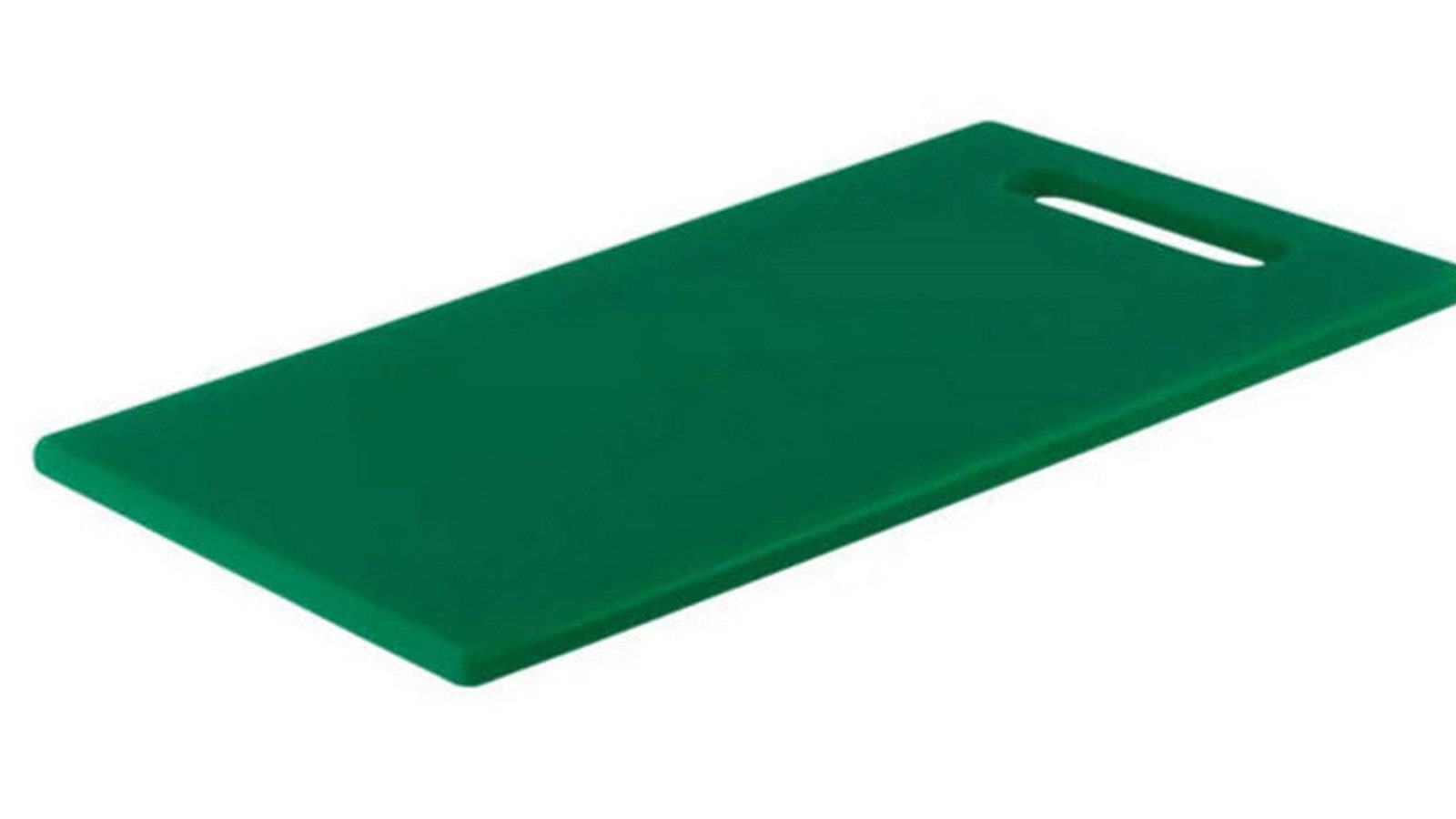 Chef Inox 25 x 40 x 1.3cm Handy Colour Coded Cutting Board With Handle - Green