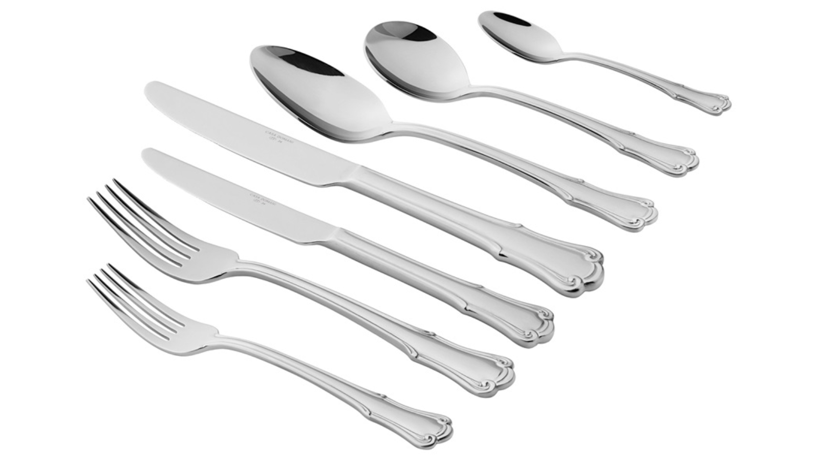 Casa Domani 56 Piece Stainless Steel Castello Cutlery Set with Gift Boxc