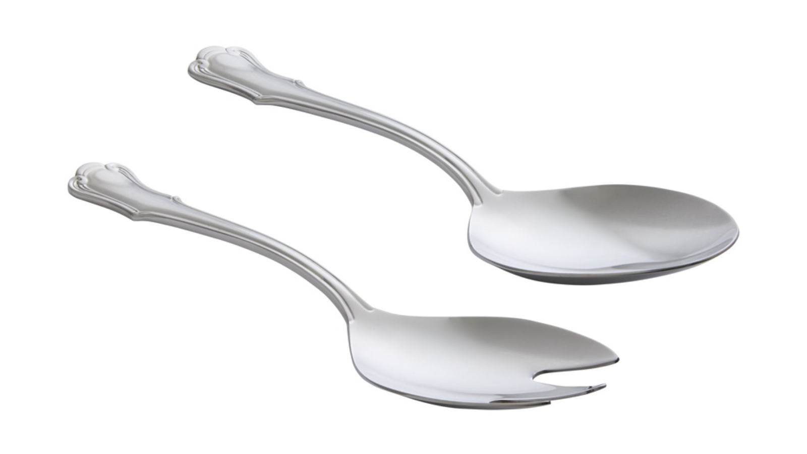 Casa Domani 2 Piece Stainless Steel Castello Salad Serving Set
