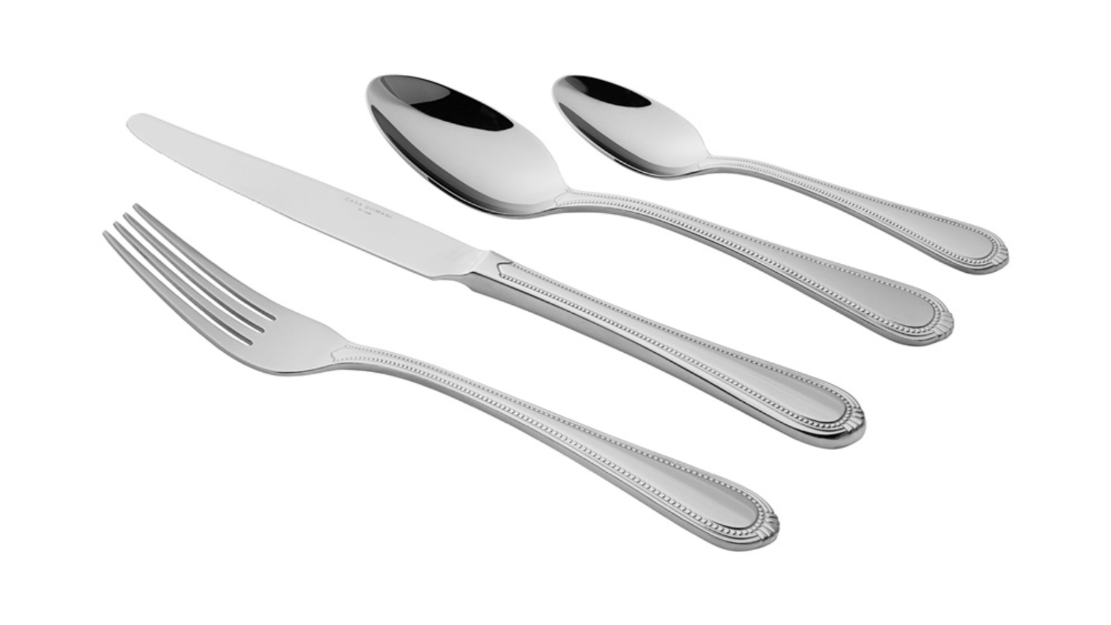 Casa Domani 24 Piece Stainless Steel Brocade Cutlery Set with Gift Box