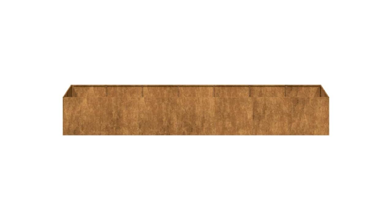 vidaXL Weathering Steel Rusty Planter - 280 x 80 x 40cm