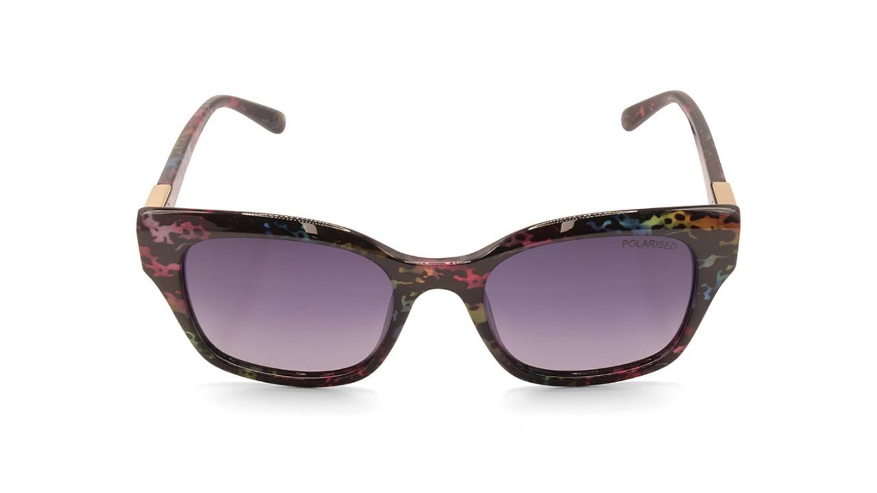 North Beach 70702 Womens Vaima Gradient Polarised Sunglasses - Purple Tortoise/Grey