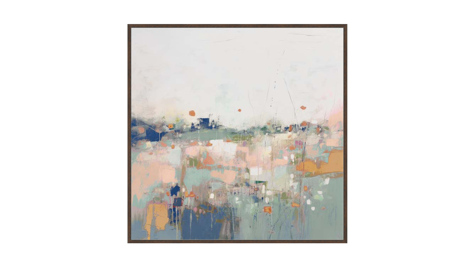 La Grolla Meadows Melody I Walnut Gallery Wall Art - 87 x 87cm | Harvey ...