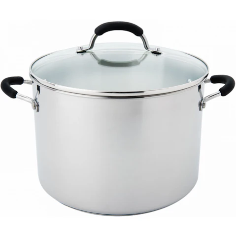 Raco 26cm/9.5L Contemporary Non Stick Surface Stainless Steel Covered Stockpot