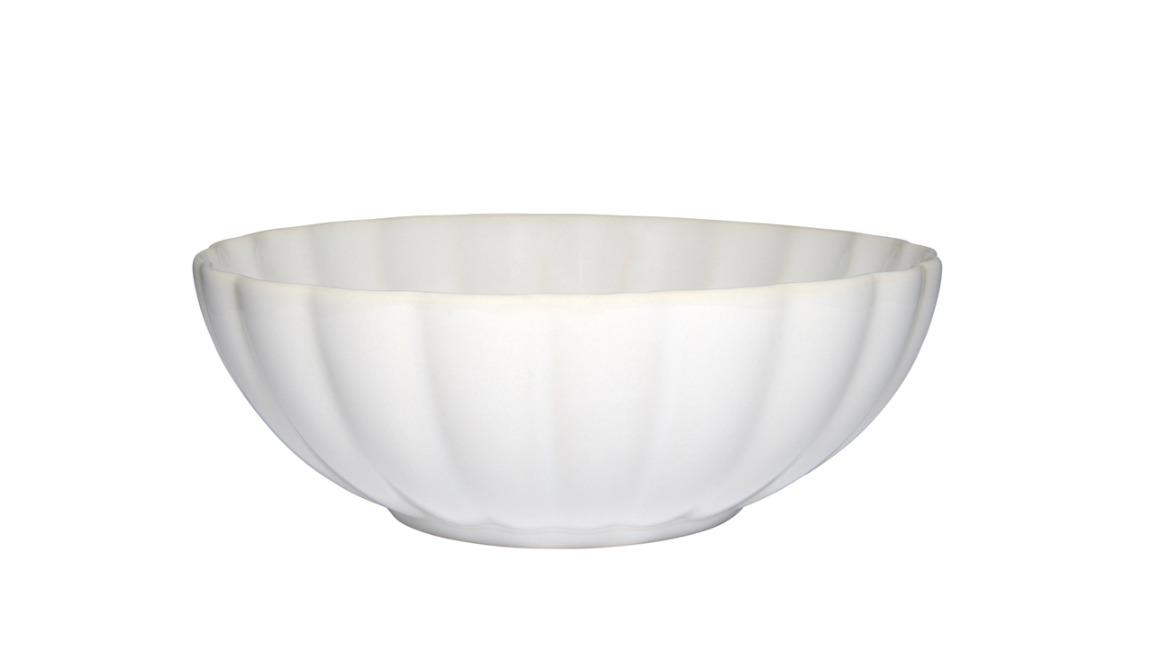 Casa Domani Solare Stoneware Collection Elegant Design Cream Bowl - 16.5 x 6cm