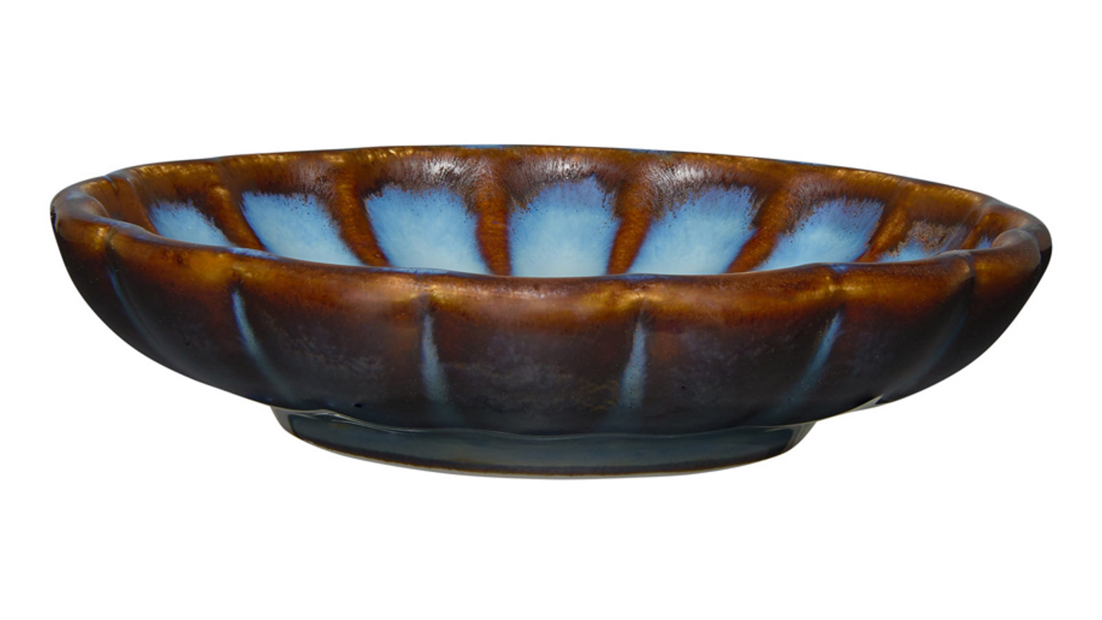 Casa Domani 8.5 x 2cm Solare Calssic Durable Porcelain Stoneware Dish - Azure